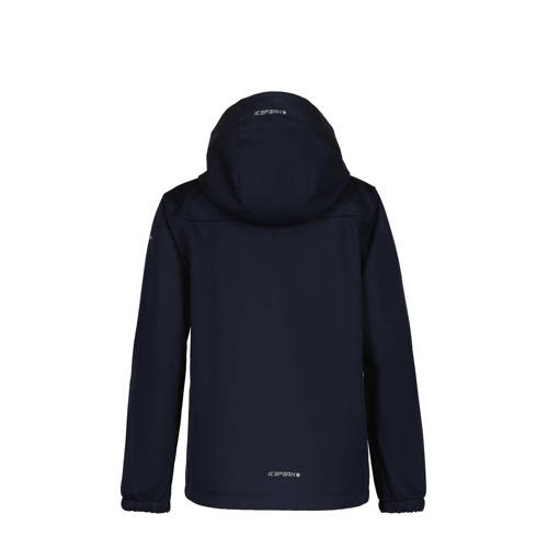 icepeak softshell jack Kline donkerblauw blauw Outdoor jas Jongens Polyester Capuchon 152