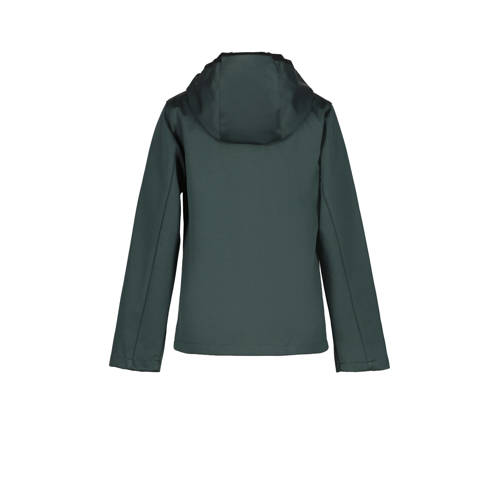 icepeak softshell jack Kanorado grijsgroen geel Outdoor jas Jongens Polyester Capuchon 140