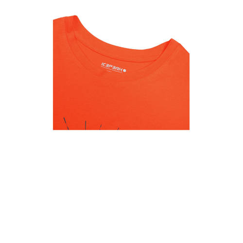 Icepeak sportshirt Leadville Jr oranje Sport t-shirt Jongens Katoen Ronde hals 116