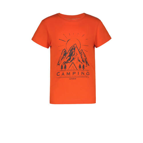 Icepeak sportshirt Leadville Jr oranje Sport t-shirt Jongens Katoen Ronde hals