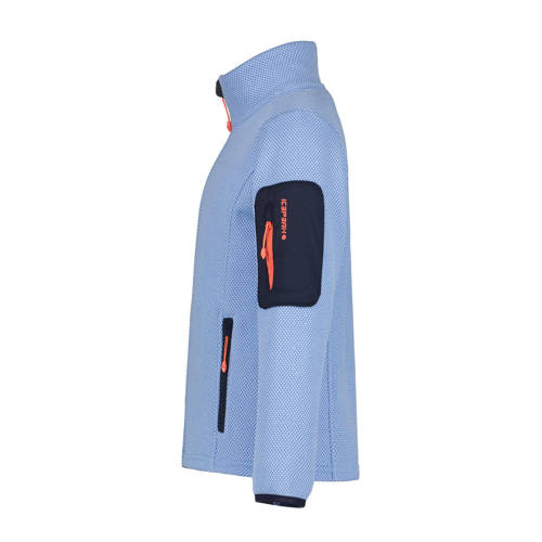 icepeak outdoor vest Kemnath lichtblauw Meisjes Polyester Opstaande kraag 128