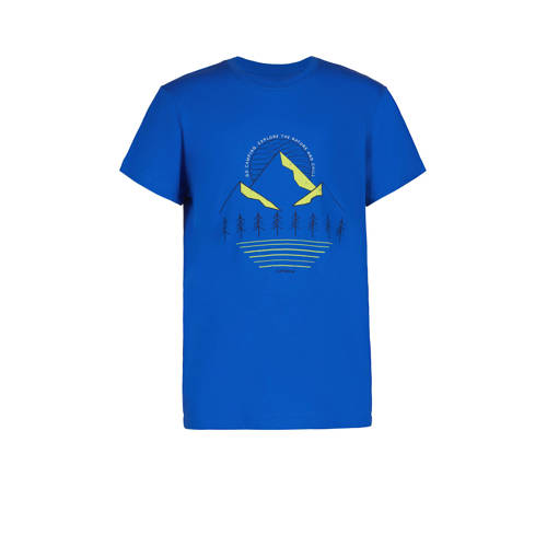 Icepeak sportshirt Leadville Jr blauw Sport t-shirt Jongens Katoen Ronde hals