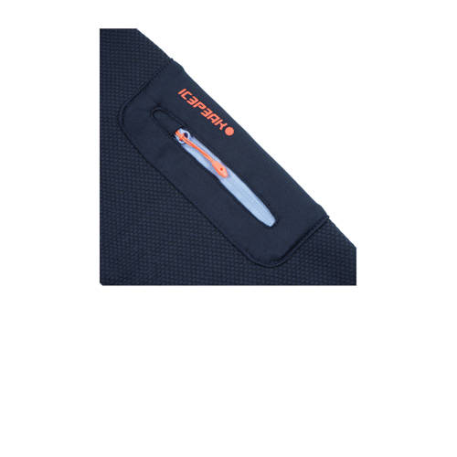 icepeak outdoor vest Kemnath donkerblauw Meisjes Polyester Opstaande kraag 164