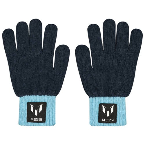 Vingino x Messi handschoenen donkerblauw/lichtblauw Jongens/Meisjes Acryl - L-XL