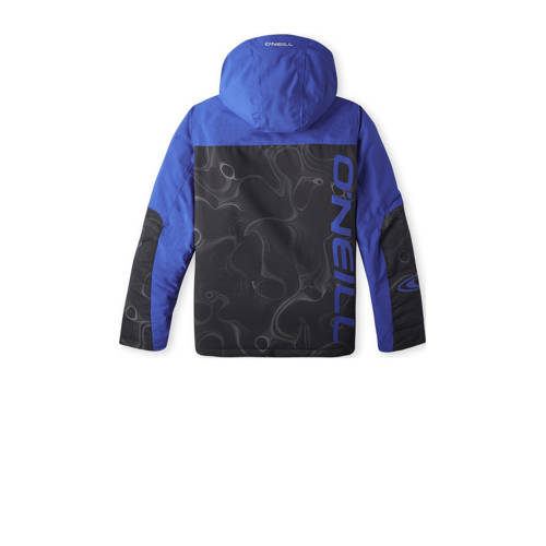 O'Neill ski-jack Texture donkerblauw zwart Skijack Jongens Polyester Capuchon 104
