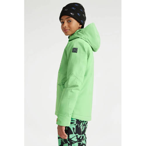 O'Neill ski-jack Hammer felgroen Skijack Jongens Polyester Capuchon Effen 104
