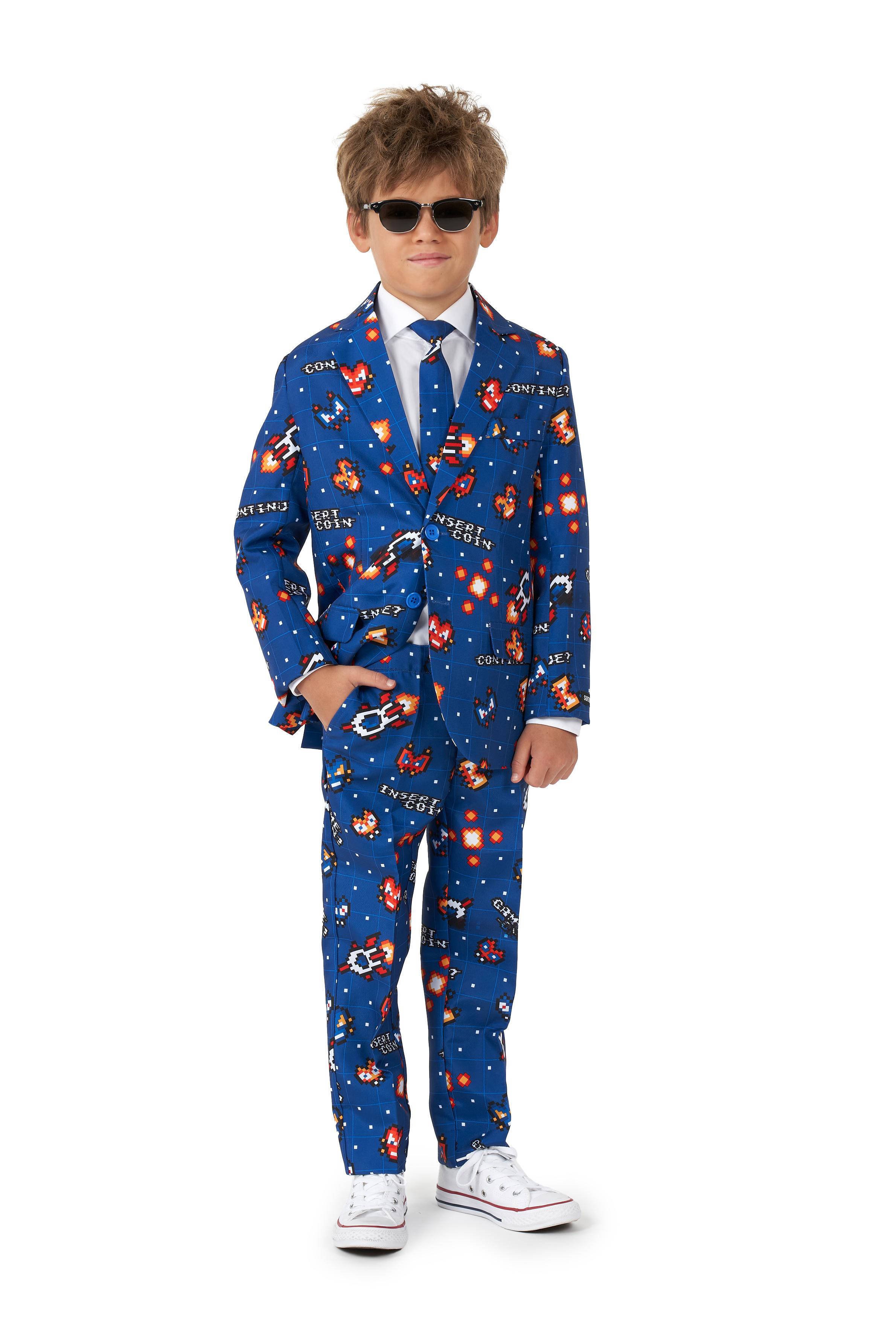 Suitmeister Kostuum Retro Gamer Blauw | Kleertjes.com