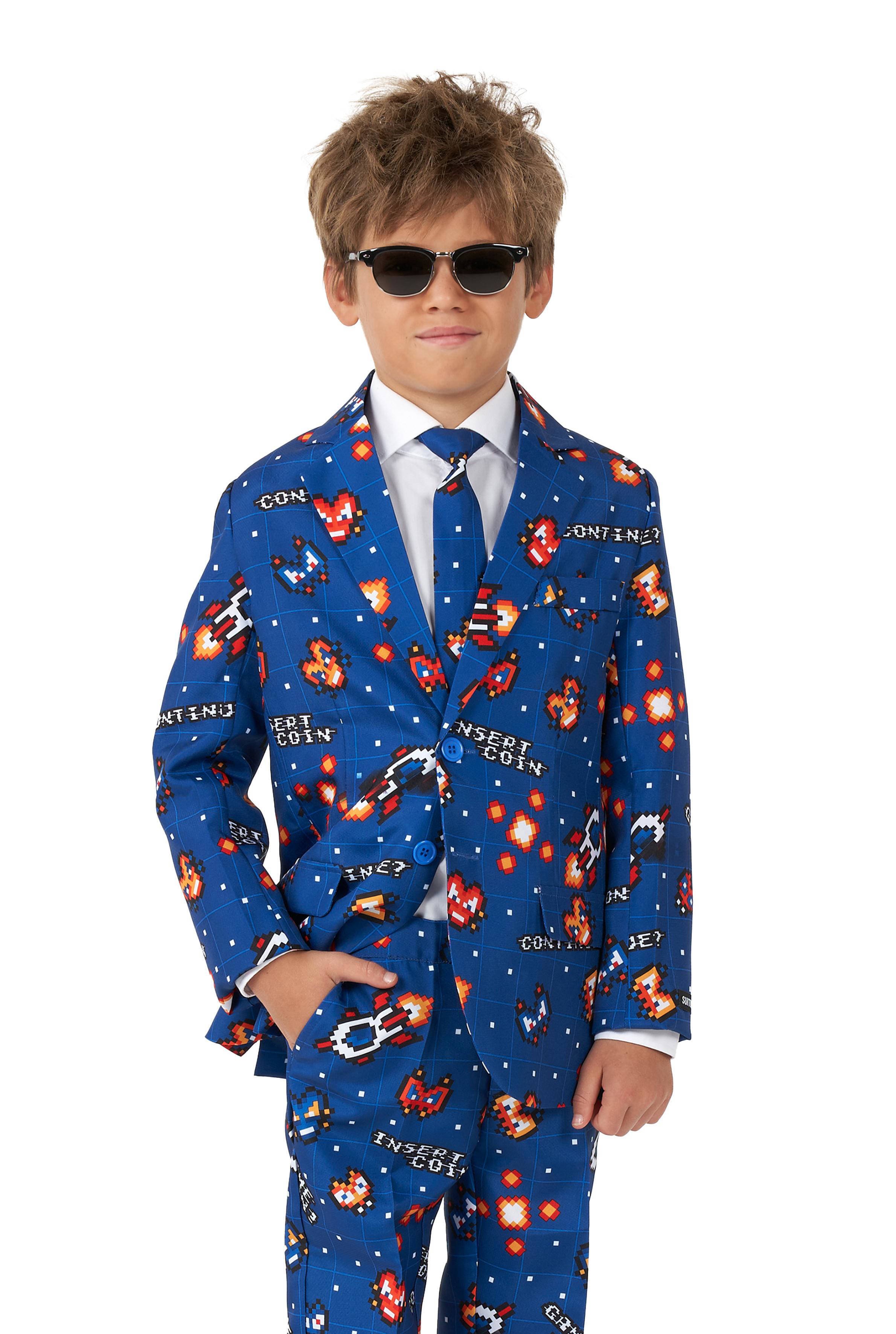 Suitmeister Kostuum Retro Gamer Blauw | Kleertjes.com