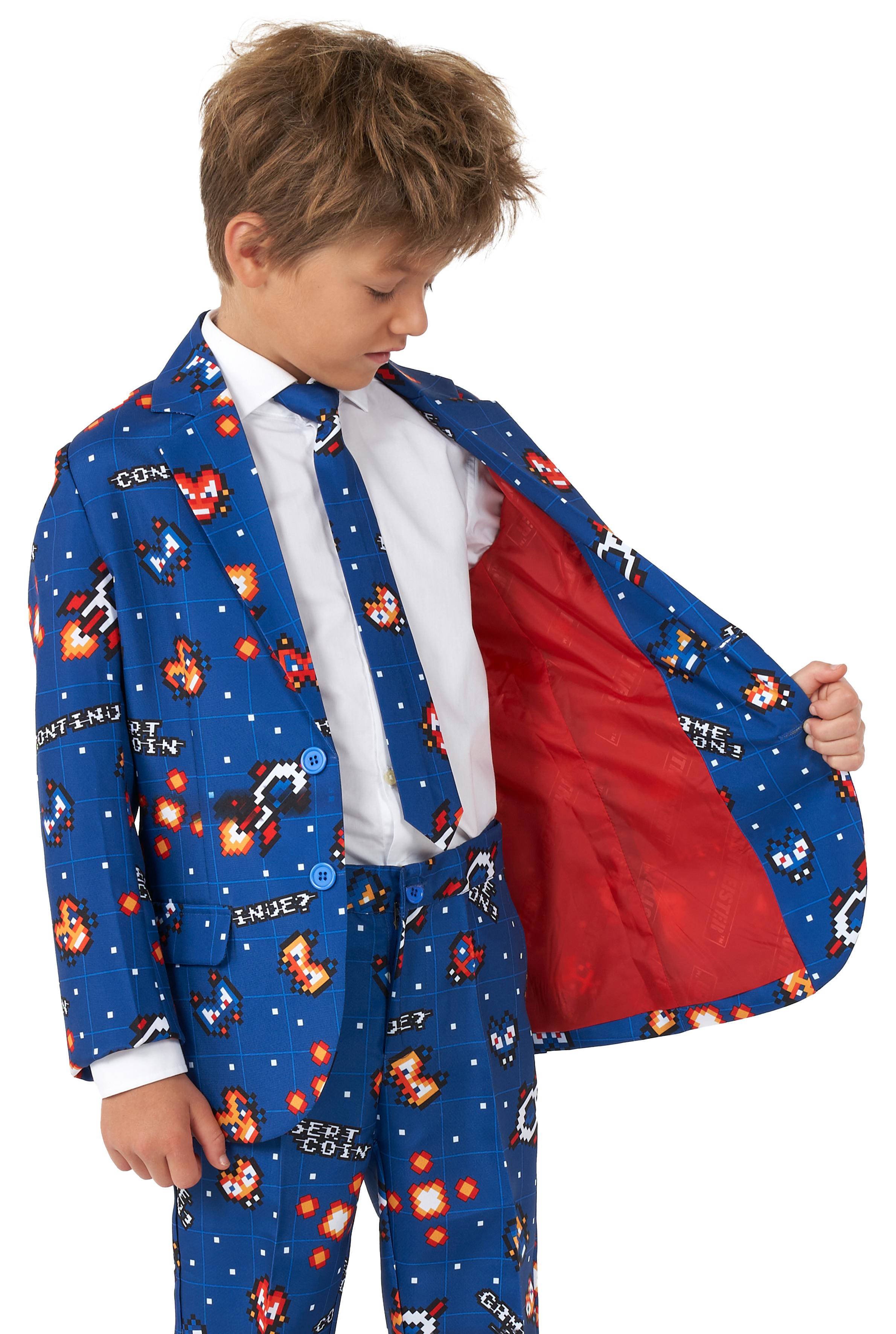 Suitmeister Kostuum Retro Gamer Blauw | Kleertjes.com