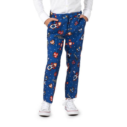 Suitmeister kostuum Retro Gamer blauw Jongens Polyester Reverskraag All over print