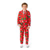 Suitmeister kostuum Christmas Trees Stars felrood