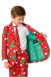 thumbnail: Suitmeister kostuum Christmas Trees Stars felrood