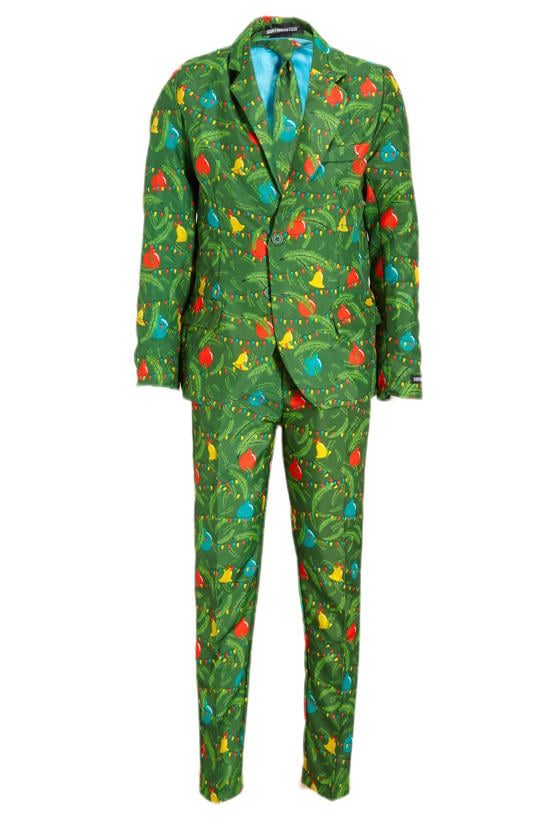 groene kostuums jongens