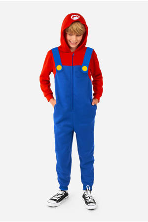 onesie Mario blauw/rood