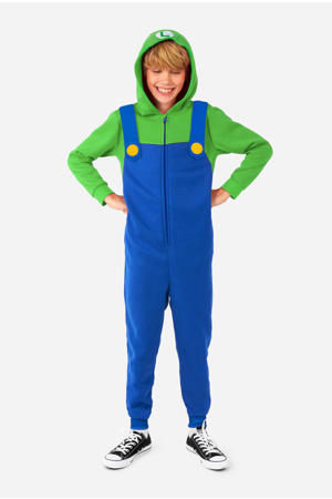 onesie Luigi blauw/groen