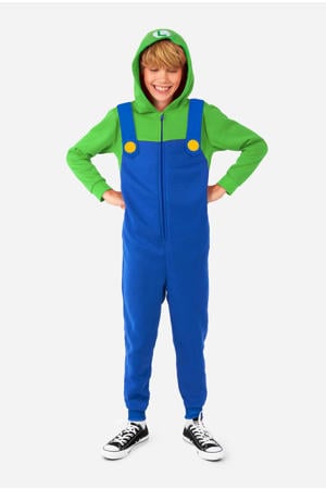 onesie Luigi blauw/groen