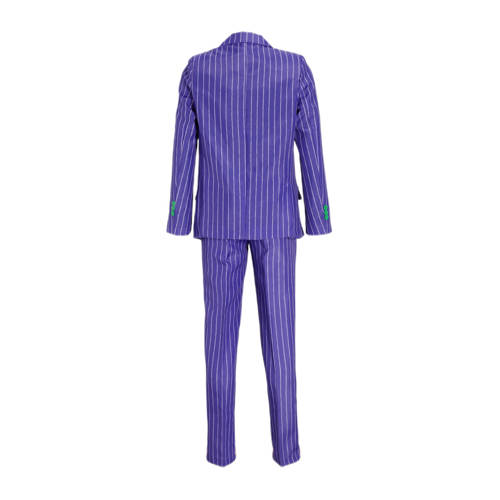 Suitmeister kostuum The Joker™ paars wit Jongens Polyester Reverskraag 98 116