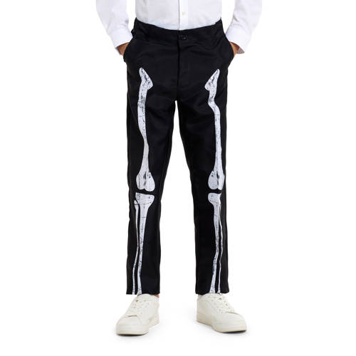 Suitmeister kostuum Skeleton Grunge zwart wit Jongens Polyester Reverskraag 98 116