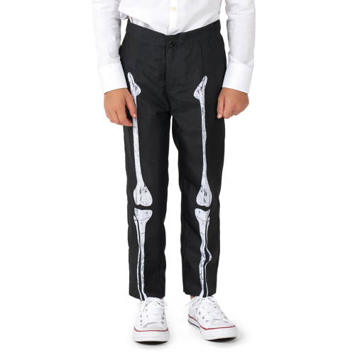 Suitmeister kostuum Skeleton Grunge zwart/wit Jongens Polyester Reverskraag