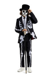thumbnail: Suitmeister kostuum halloween Skeleton Grunge zwart/wit