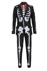 thumbnail: Suitmeister kostuum halloween Skeleton Grunge zwart/wit