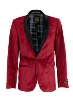 OppoSuits colbert Dinner Jacket met all over print zwart | kleertjes.com