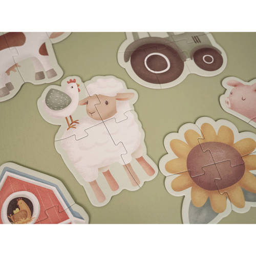 Little Dutch 6 in 1 puzzel little farm legpuzzel 35 stukjes