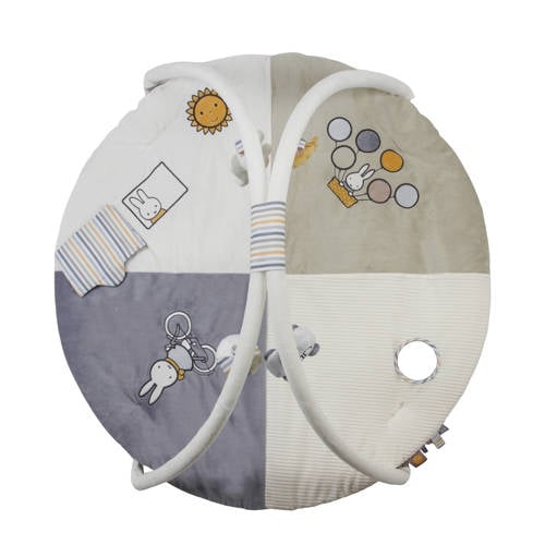 Nijntje Speelkleed m boog Fluffy blue Babygym | Babygym van
