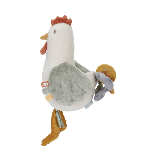 Little Dutch activiteitenknuffel kip 25cm little farm knuffel 25 cm Multi