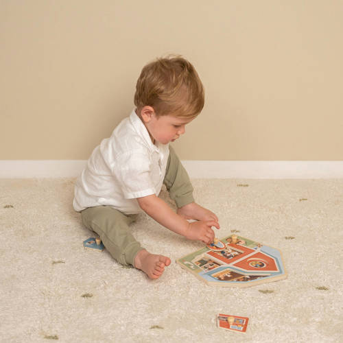 Little Dutch houten puzzel little farm Vormenpuzzel