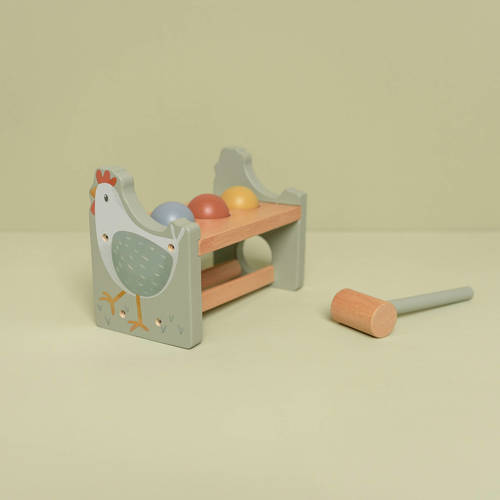 Little Dutch hamerbankje met ballen little farm Speeltje