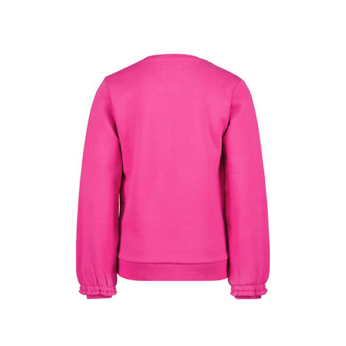 4PRESIDENT sweater Harriet met tekst felroze Tekst 104