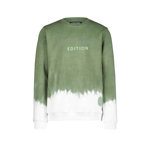 4PRESIDENT tie-dye sweater Henderson groen/wit Tie-dye - 104