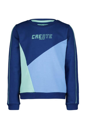 sweater Faber donkerblauw/mint/lichtblauw
