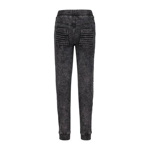 4PRESIDENT joggingbroek Quido met all over print zwart Jongens Stretchkatoen 104