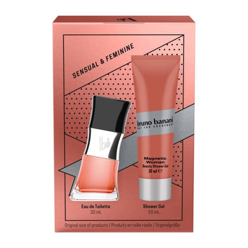 Bruno Banani MAGNETIC WOMAN geschenkset eau de parfum 30 ml + douchegel 50 ml