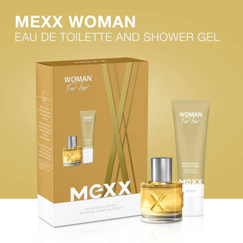 Mexx WOMAN geschenkset eau de toilette 20 ml + douchegel 50 ml