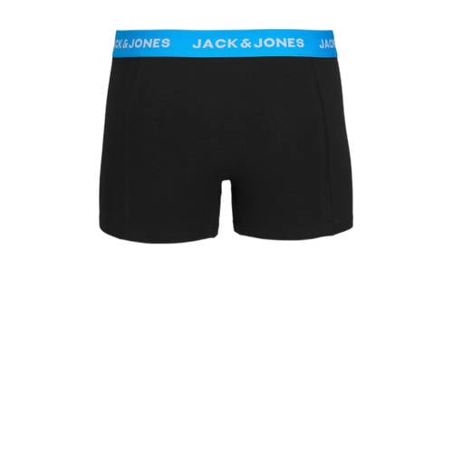 jack & jones JUNIOR boxershort JACMARVIN set van 3 zwart Jongens Stretchkatoen 128