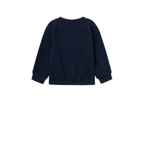 Name it MINI sweater NMFRODJA met printopdruk donkerblauw paars Printopdruk 80