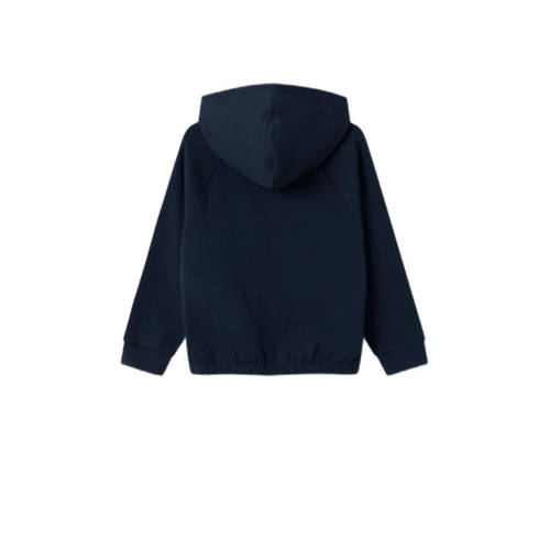 name it KIDS hoodie NKFRIDA met printopdruk en pailletten donkerblauw Sweater 116