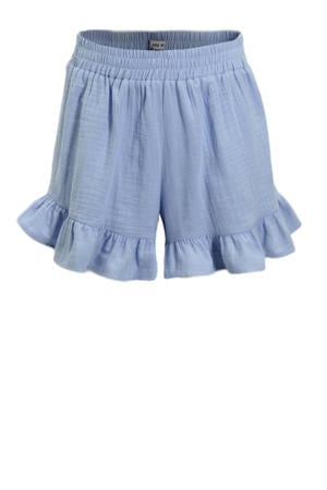short Pomme met ruches lichtblauw
