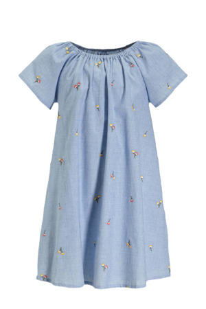 chambray jurk Paike lichtblauw