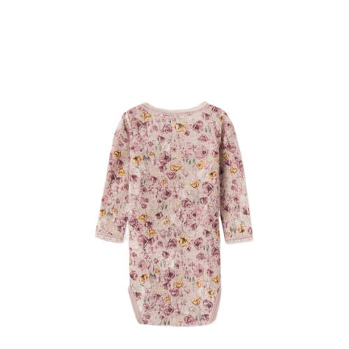 name it BABY romper NBFWANG all over print Roze Meisjes Wol Ronde hals 50