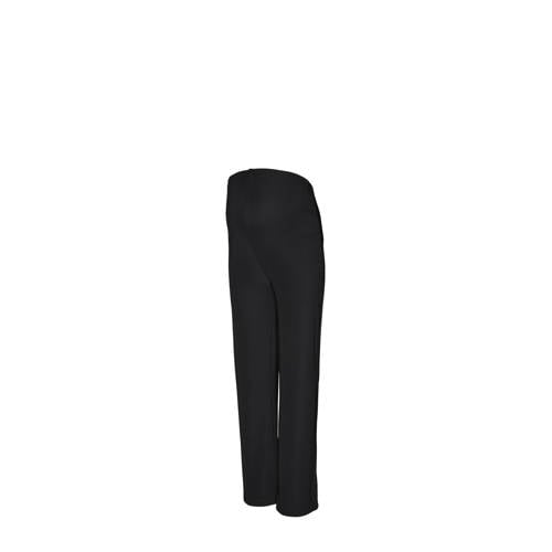 MAMALICIOUS high waist loose fit broek MLJOSEFINA zwart Dames Polyester