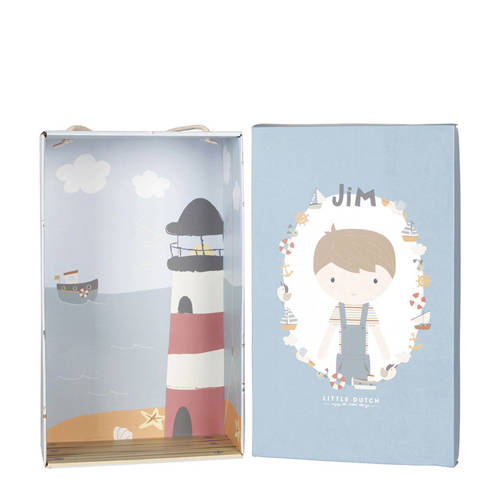 Little Dutch jim knuffel 50 cm Blauw | Knuffel van