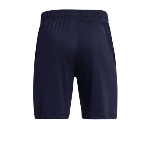 Under Armour sportshort Tech Logo donkerblauw Sportbroek Jongens Polyester 164