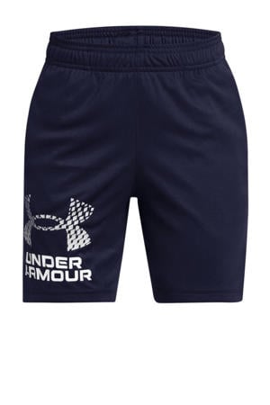 sportshort Tech Logo donkerblauw