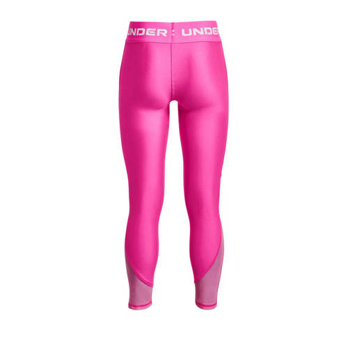 Under Armour sportlegging fuchsia Sportbroek Roze Meisjes Polyester Logo 176