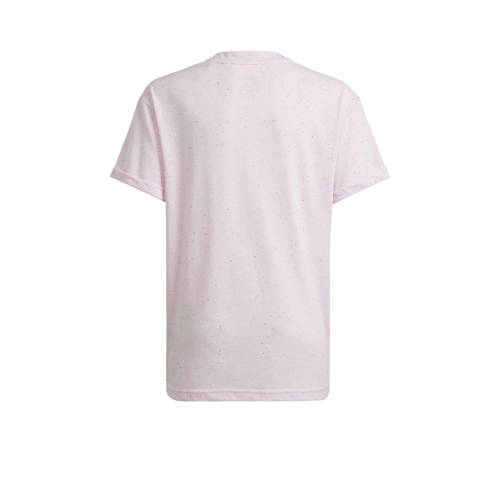 Adidas Sportswear T-shirt lichtroze Jongens Meisjes Polyester Ronde hals 128