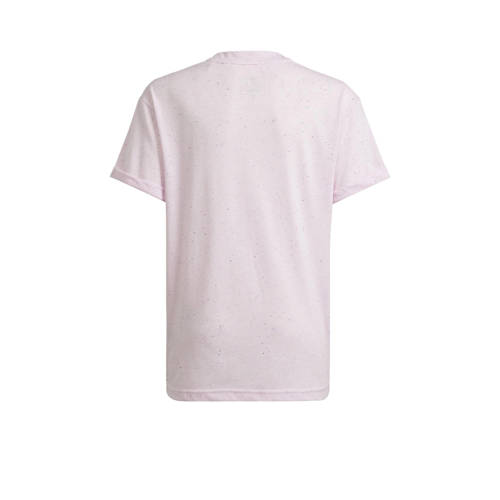 Adidas Sportswear T-shirt lichtroze Jongens Meisjes Gerecycled polyester Ronde hals 128